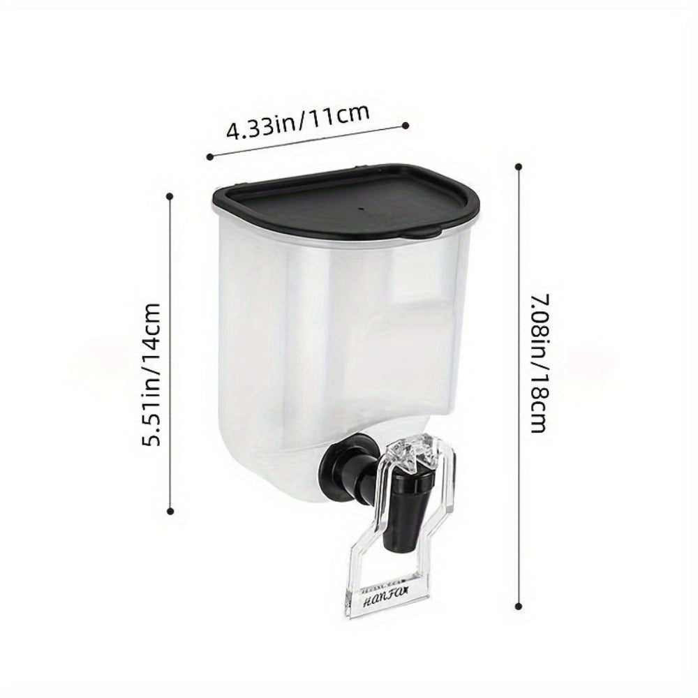 Mouthwash Dispenser with Wall Mounted 2-Pack 21 oz Plastic Container and Space Saving Bathroom Organizer for Countertop Storage