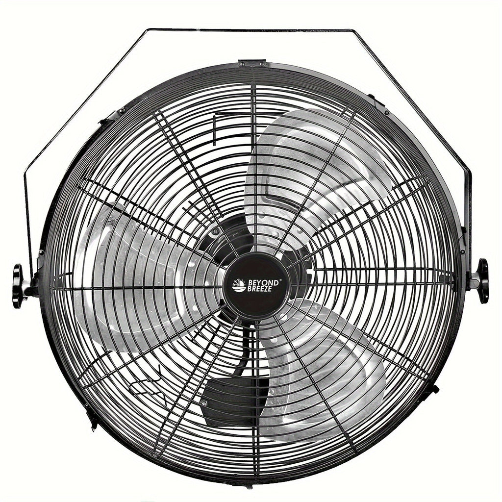 Wall Mounted Fan 18"/16" with 3 Speed Settings – Quiet Heavy Duty Electric Fan for Home, Garage & Industrial Use, Portable Shop Fan with Adjustable Tilt, Black or White