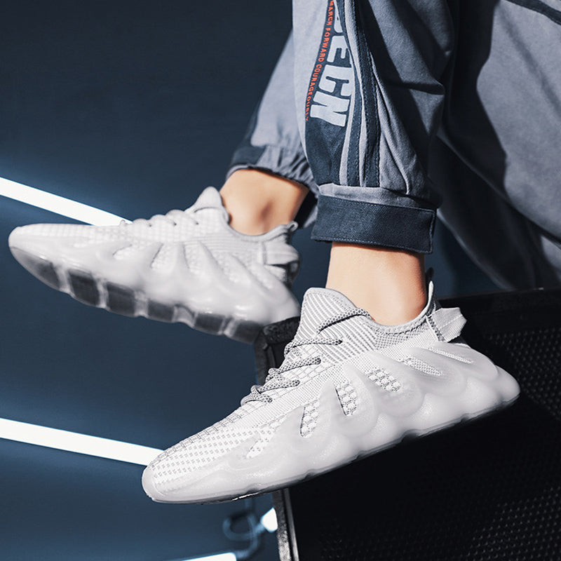 Men's Fashion Wave Sole Sneakers | Cool Sports Shoes for Everyday Wear