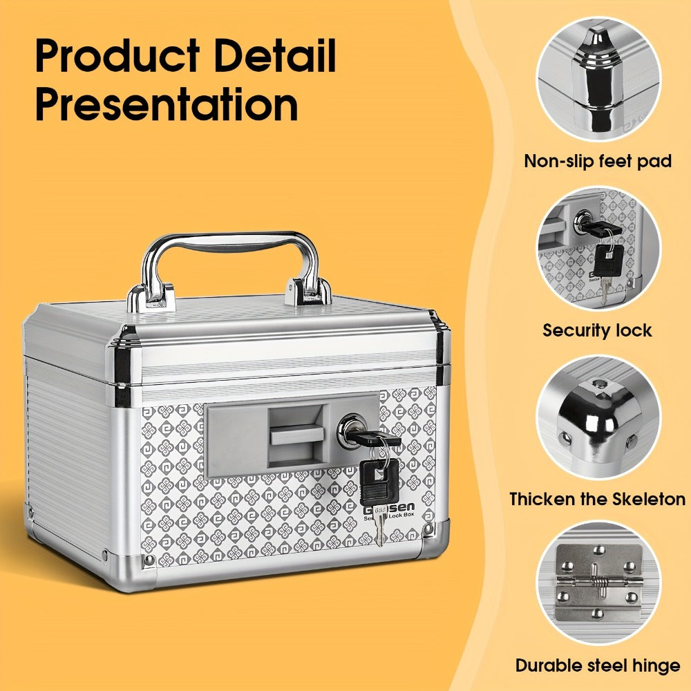 Medicine Storage Box in an Aluminum Alloy Design with Handle