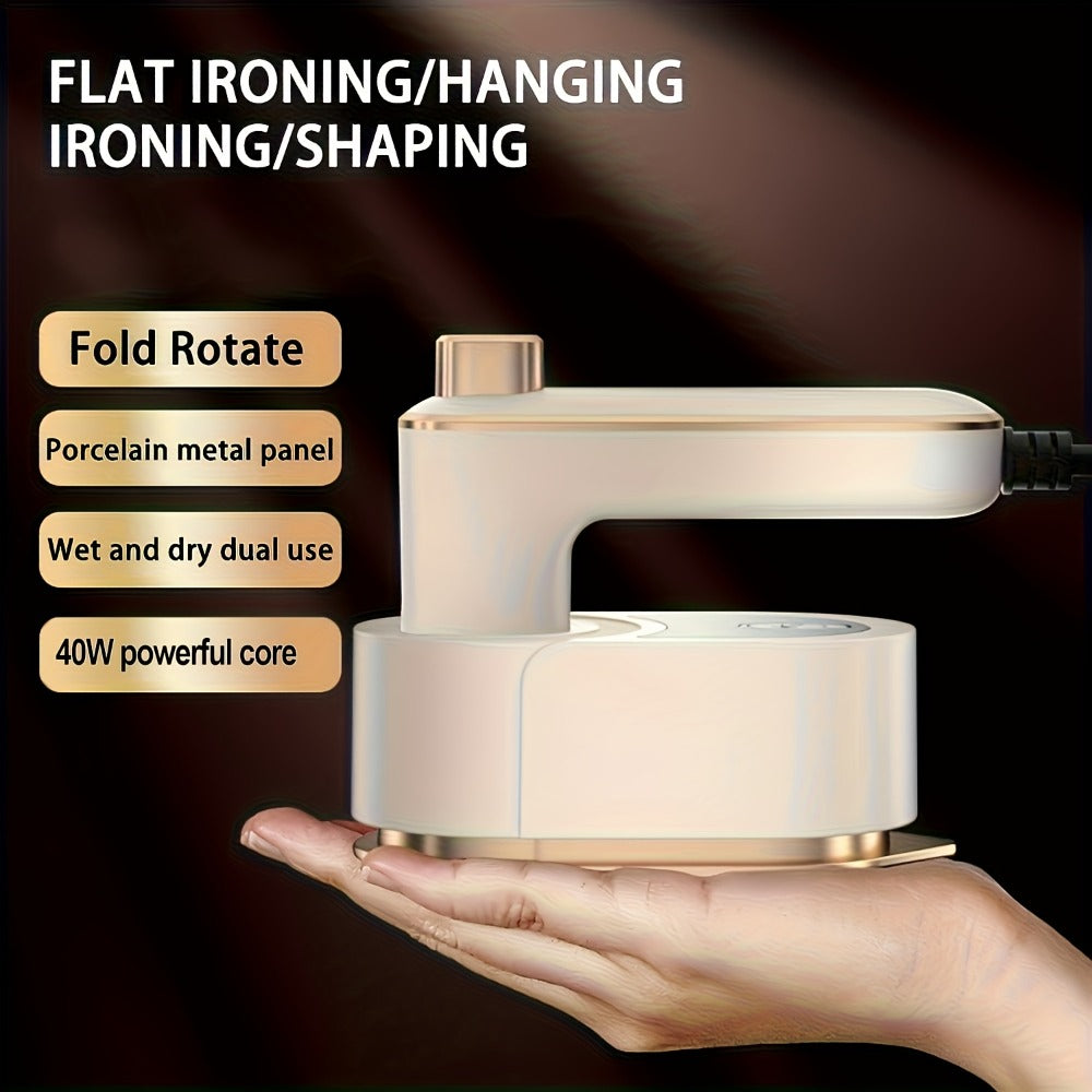 Handheld Steamer for Clothes in a Mini Travel Steam Iron Design (3-in-1 Portable Wrinkle Remover 10-Second Heat Up)
