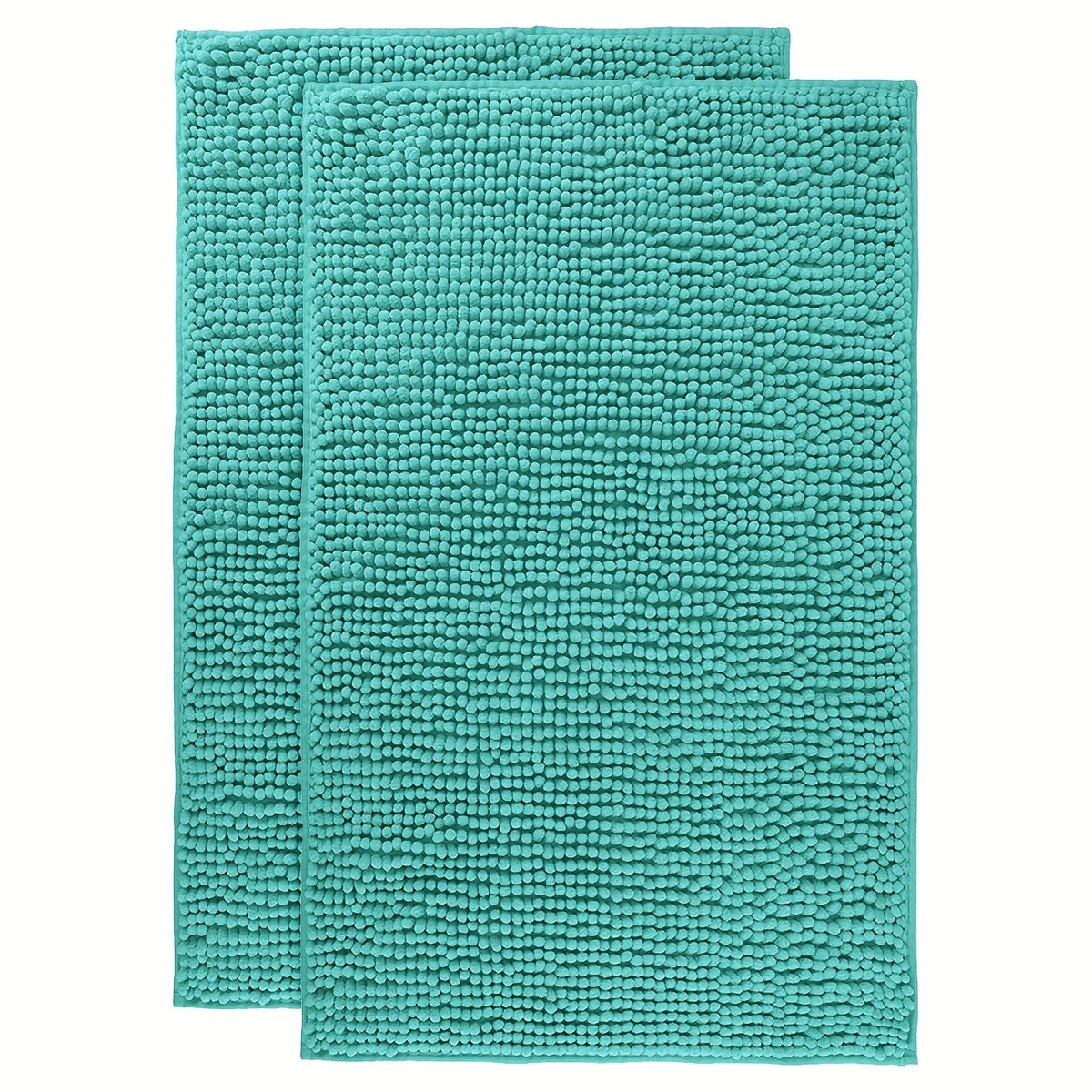 Chenille Bath Rug Extra Thick Soft Absorbent Non-Slip Bathroom Mat Machine Washable, Multiple Sizes & Colors