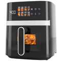 6 Quart Air Fryer with 8 Preset Functions – 6-in-1 Large Capacity Air Fryer Oven with Smart Cook Program, Stainless Steel Rack, Viewing Window & Interior Light