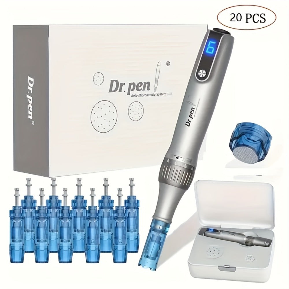 Microneedling Pen Professional Skin Care Kit in an Electric Design for Body and Face