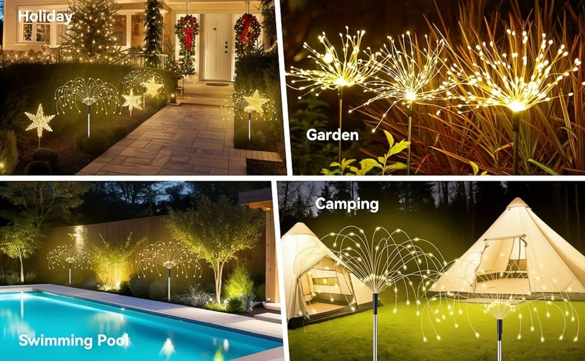 Solar Fairy Lights in an Outdoor Design with 8 Modes for Garden