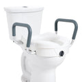 Raised Toilet Seat with 350 lbs Capacity for Seniors and Elderly