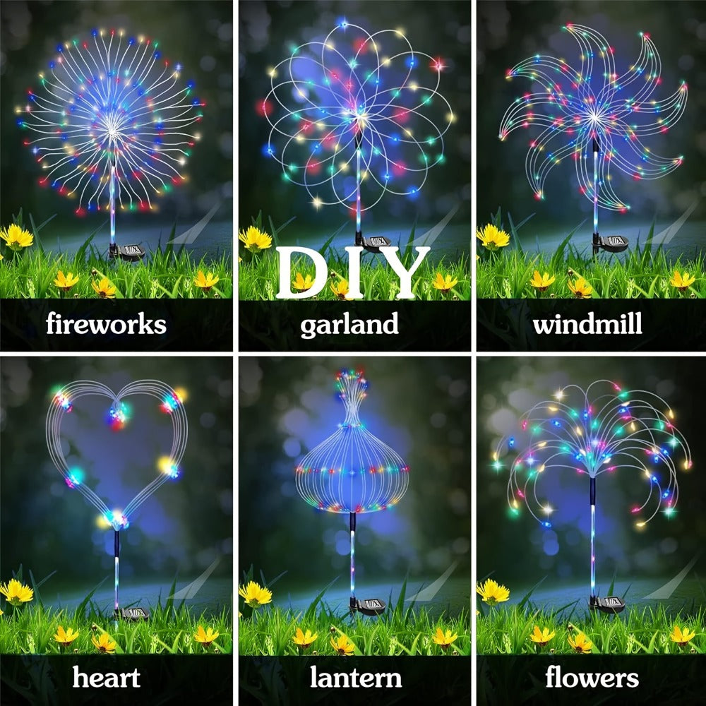Solar Fairy Lights in an Outdoor Design with 8 Modes for Garden