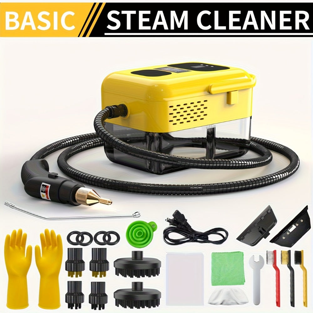 Steam Cleaner, Portable High-Temperature High-Pressure Handheld Steamer for Home, Tile & Grout Cleaning 9-Speed Adjustable