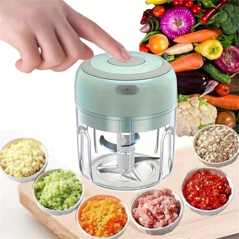 Chopper with Meat Grinder Attachment and Rechargeable Kitchen Food Processor for Camping