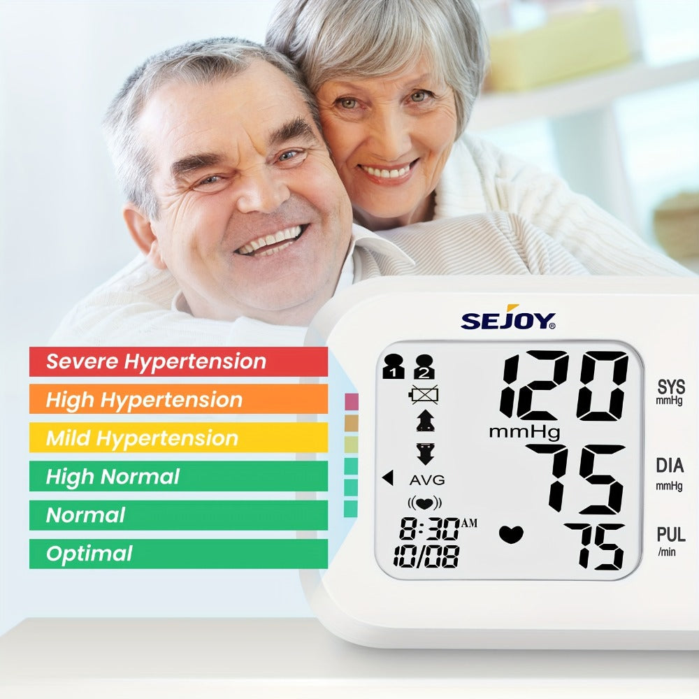 Wrist Blood Pressure Monitor, Portable & Accurate for Home Use & Travel (Blue / White / Black / Purple)