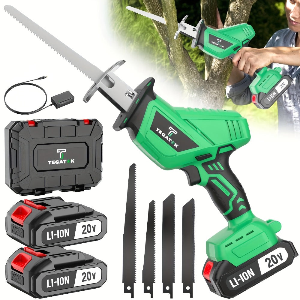 Electric Saw in an Electric Design with LED Light and Safety Lock