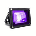 UV Black Light 10W LED Blacklight Flood Light IP44 Waterproof - 21 LEDs 385-400nm Covers 100 Sq Ft, 180° Adjustable Bracket, Plug-In for Glow Party Halloween Bedroom Neon Poster Body Paint Decoration