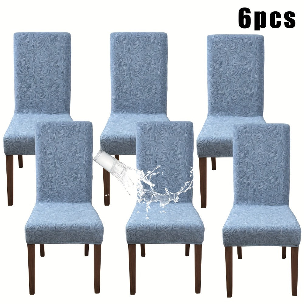 Chair Covers, Plant Print Slipcovers for Dining Room Kitchen Chairs, Elastic Parsons Chair Protector