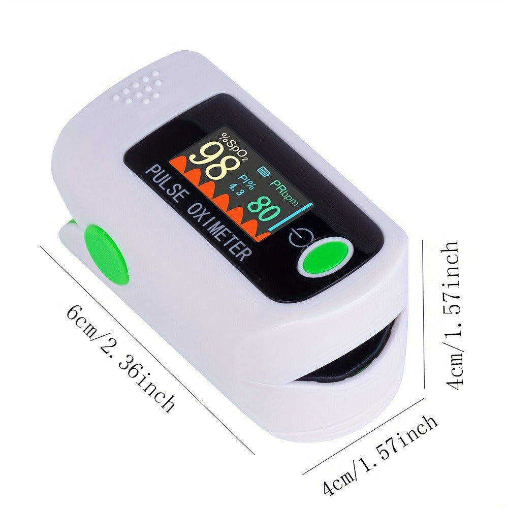 Pulse Oximeter, Digital Blood Oxygen Saturation Monitor, SpO2 Heart Rate & Perfusion Index Display