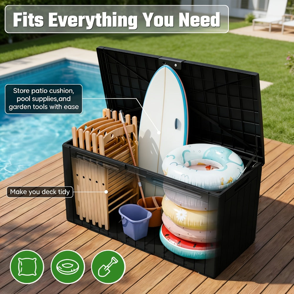 Waterproof Box in an Outdoor Design with Handles for Pool Accessories