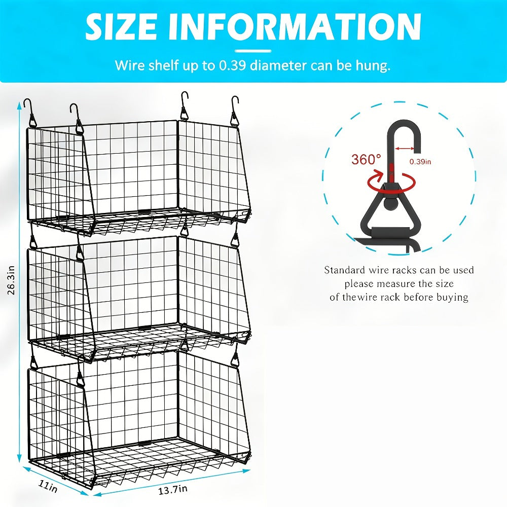 Laundry Basket Organizer with 360° Rotating Hook for Washing Machine and Drying Rack