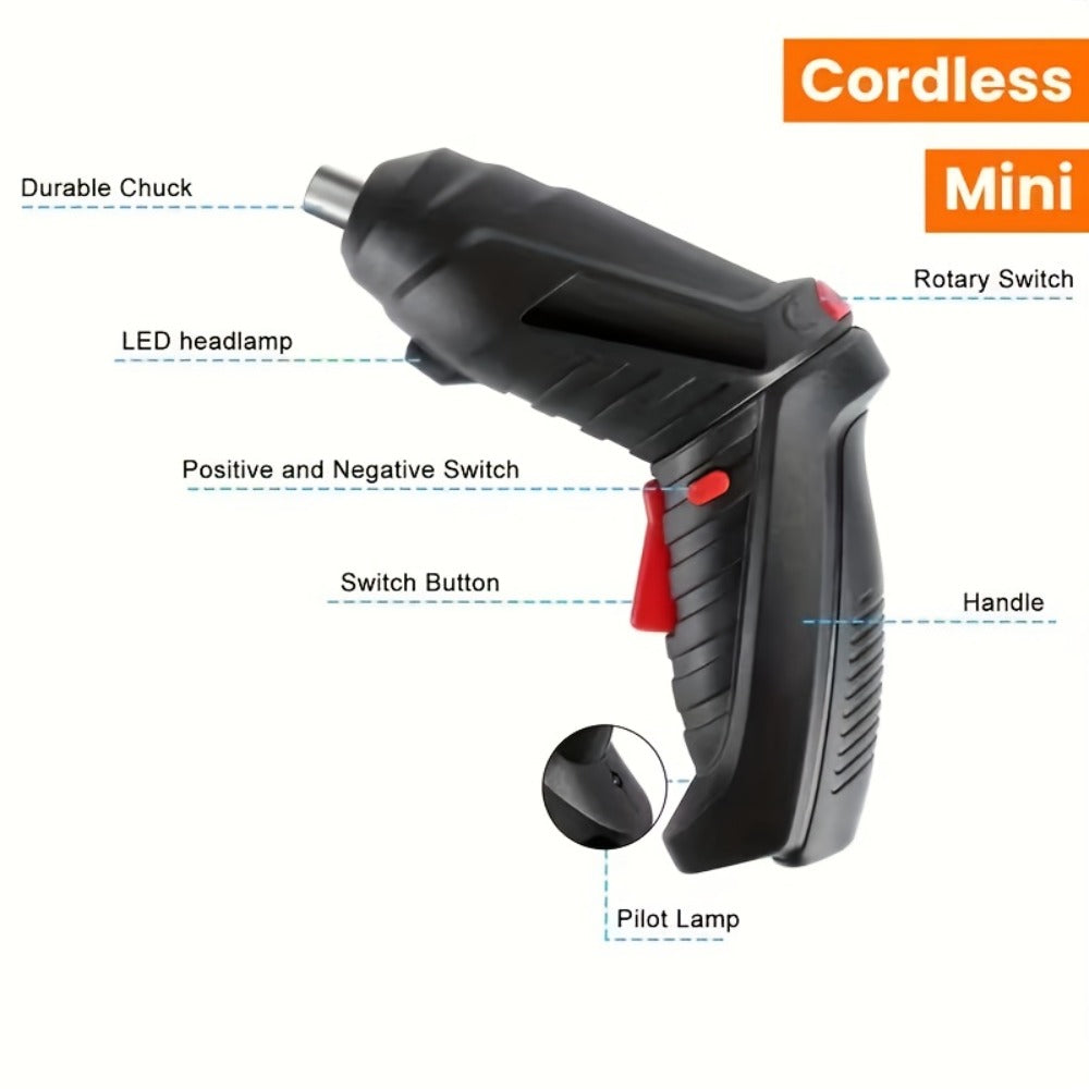 Mini Drill with Compact Design for DIY Repairs and Tight Spaces