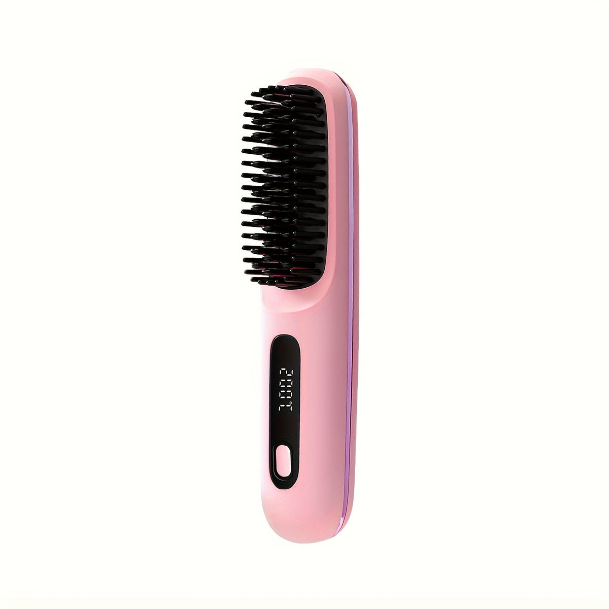Cordless Hair Straightener USB Rechargeable - 3 Temperature Controls, LED Display, Long-Lasting Shine, Lightweight Travel Flat Iron with Comb & Clips, Portable Mini Hair Straightener for Women