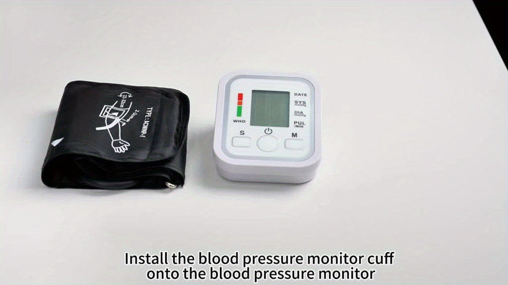 Upper Arm Blood Pressure Monitor – Large LCD, Voice Broadcast, Heart Rate & Irregular Heartbeat Detection, 2×99 Memory, 8.7–14.2" Adjustable Cuff, One-Touch Operation for Seniors & Pregnant Women