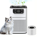 Small Air Purifier for Pets, Dust & Odor – Aromatherapy Function, Ultra-Quiet Sleep Mode, Compact Air Cleaner for Bedroom, Office & Living Room, Pet Air Purifier with Low dB for Home Use, White & Black