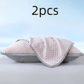 Cooling Pillow Cases 2-Pack 3D Ice Bean Texture – Soft Polyester Pillowcases for Summer | Machine Washable | Cool Sleep Bedroom Pillow Covers | 18.9" x 29.13" | No Insert