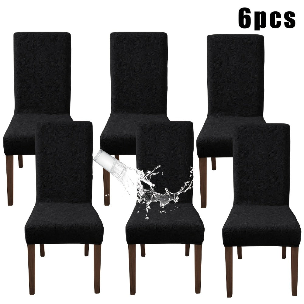 Chair Covers, Plant Print Slipcovers for Dining Room Kitchen Chairs, Elastic Parsons Chair Protector