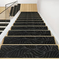 Non-Slip Stair Treads 15pcs 8"x30" Self-Adhesive Carpet Pads for Wooden Steps – Washable Polyester Indoor Stair Mats for Safety, Anti-Slip Step Covers in Multiple Colors