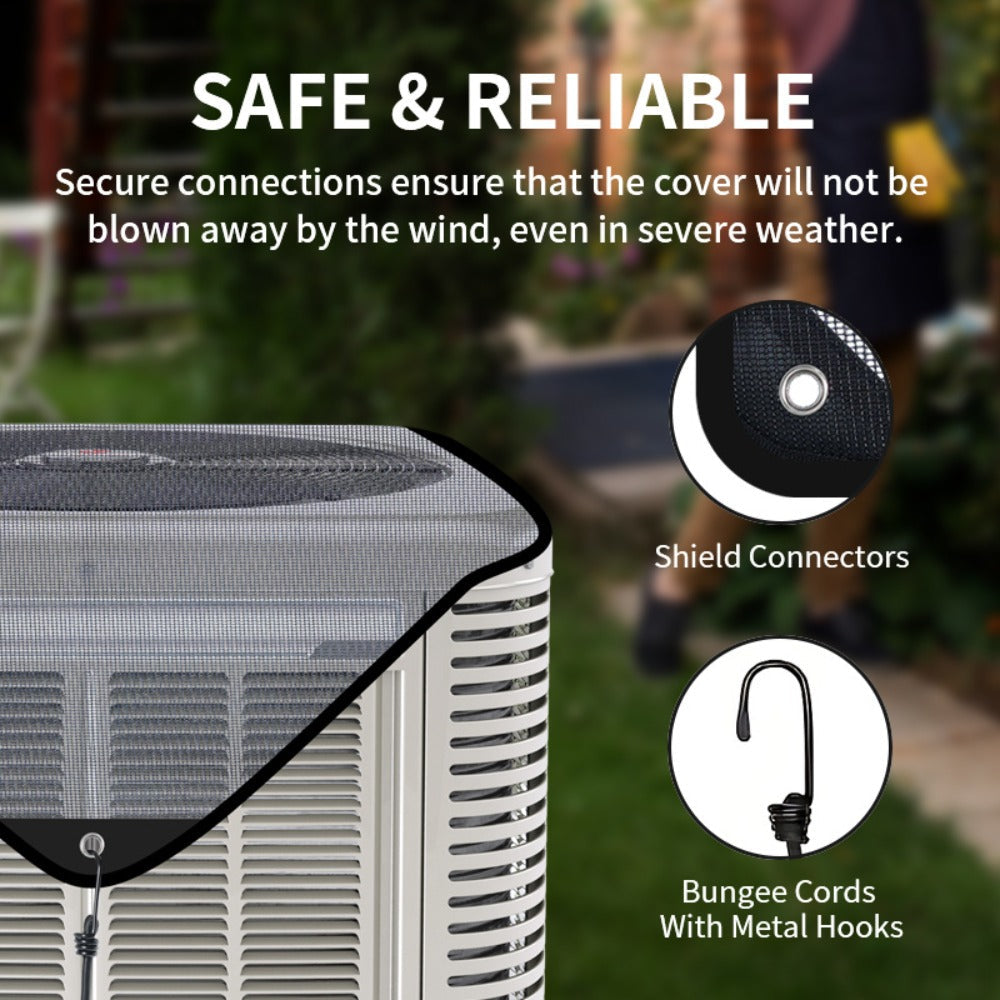 Air Conditioner Cover for Winter Christmas Season in an Outdoor Design