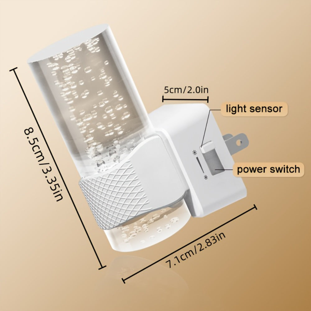 LED Dimmable 3000K Warm Light & Auto Sensor, 2 Pack for Hallway Bedroom, Adjustable / Dimmable, Plug In Night Light