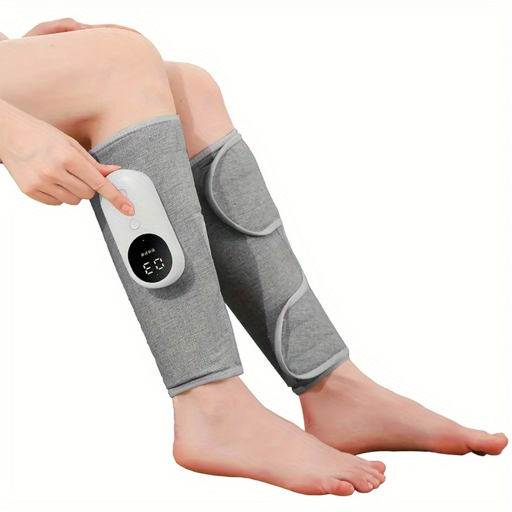 Leg Massager: Air Compression, Cordless Calf & Foot Massager with 3 Intensity Levels for Legs, Thighs