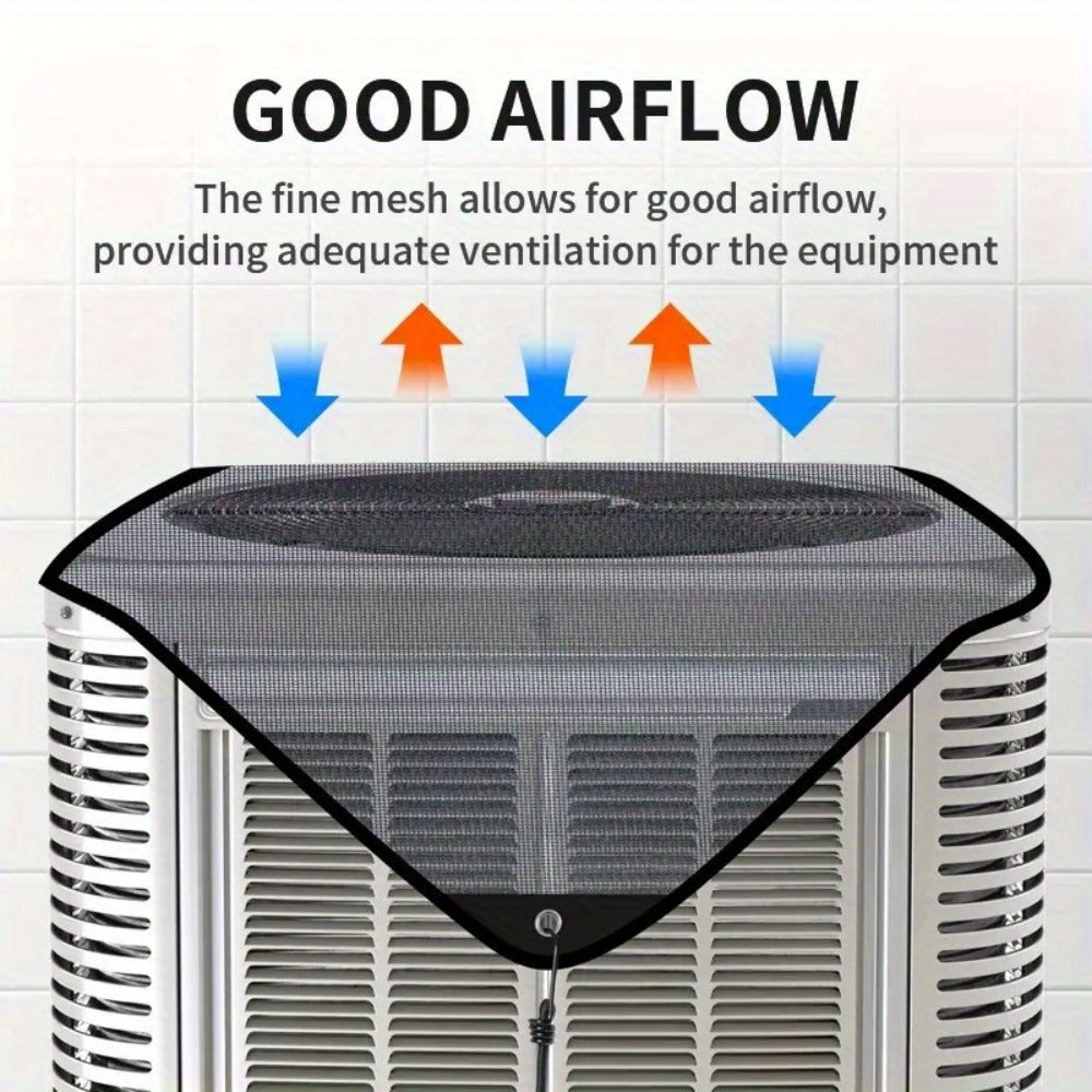 Air Conditioner Cover for Winter Christmas Season in an Outdoor Design