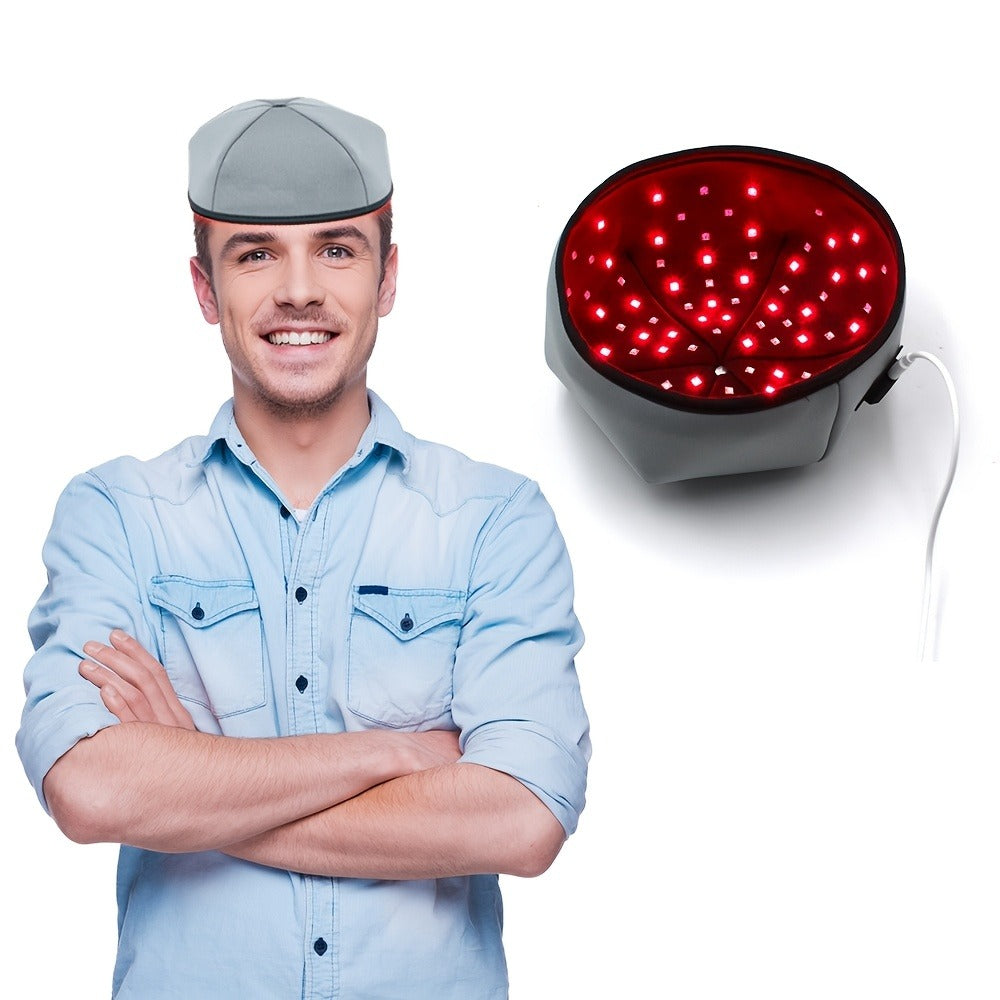 Red Light Therapy Cap for Home Use with 120 LEDs in Black or Gray