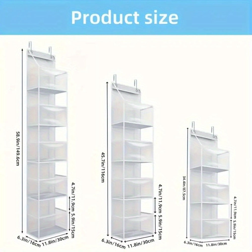 Hanging Storage with Bag 4 and 6 Layer Foldable Non-Woven Organizer