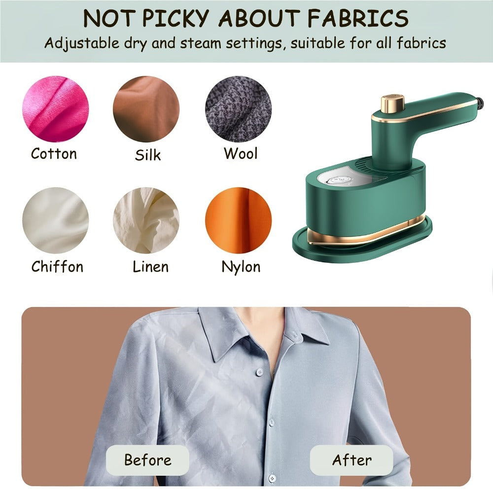 Garment Steamer, Portable Mini for Clothes Wrinkle Remover, Home Dorm Business Trip Travel Iron for Shirts Suits Fabrics
