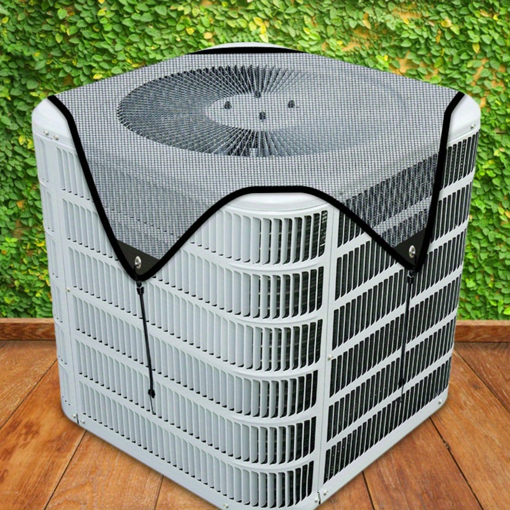 Air Conditioner Cover for Winter Christmas Season in an Outdoor Design