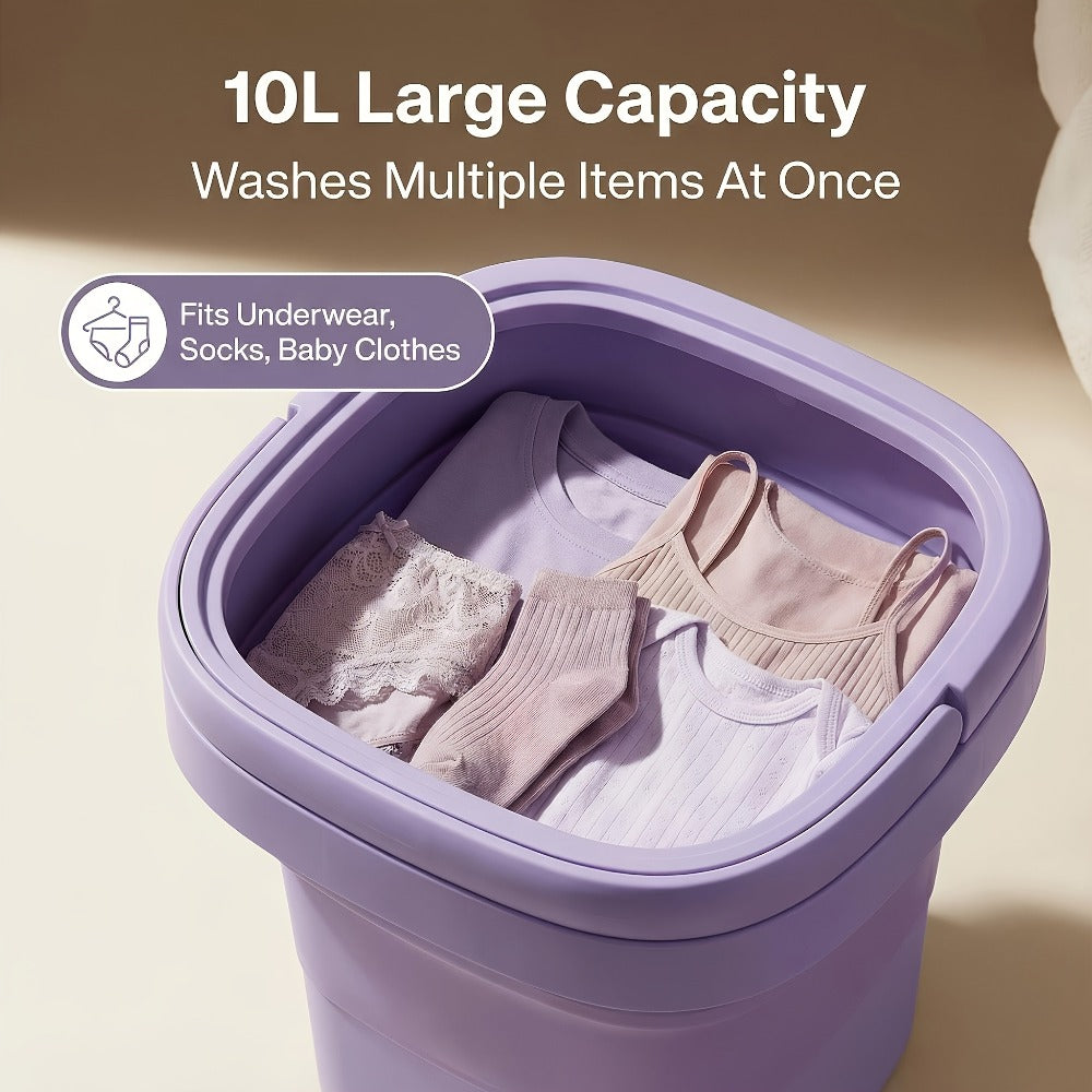 Mini Washing Machine with 3 Cleaning Modes for Underwear Delicates