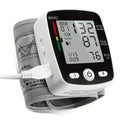 Wrist Blood Pressure Monitor Rechargeable - Digital BP Monitor with Large LCD, Voice Broadcast, 2×99 Memory & USB Charging, Portable Wrist Cuff for Home & Travel, Optional Bundle with Pulse Oximeter
