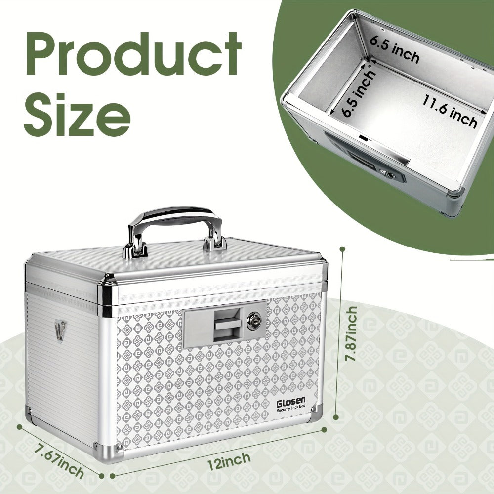 Medicine Storage Box in an Aluminum Alloy Design with Handle