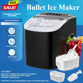 Pebble Ice Maker Countertop – 26 Lbs/24H, 2 Ice Cube Sizes, Sonic Bullet Ice Machine, Auto-Cleaning, Stainless Steel, Ice Scoop & Basket, Optional Descaler Kit for Home, Kitchen, Camping & RV