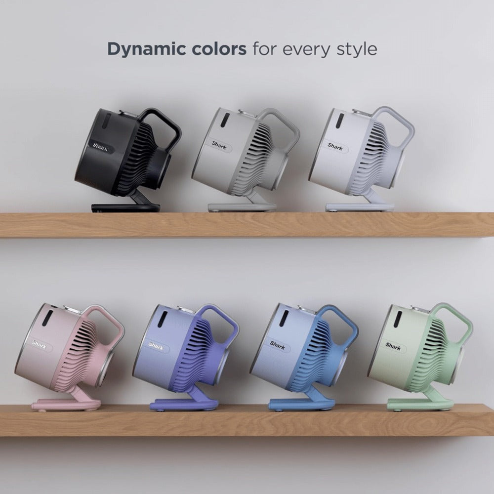 Misting Fan in a Portable Refurbished Sky Color Design for Indoor and Outdoor Use (29Hr Battery)
