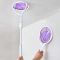 Electric Fly Swatter Racket 4000V – Rechargeable Mosquito Killer Zapper with Auto One-Touch Kill, Detachable Head, USB Type-C Charging, Cordless Bug Zapper for Indoor & Outdoor Use, Pet-Safe Pest Control