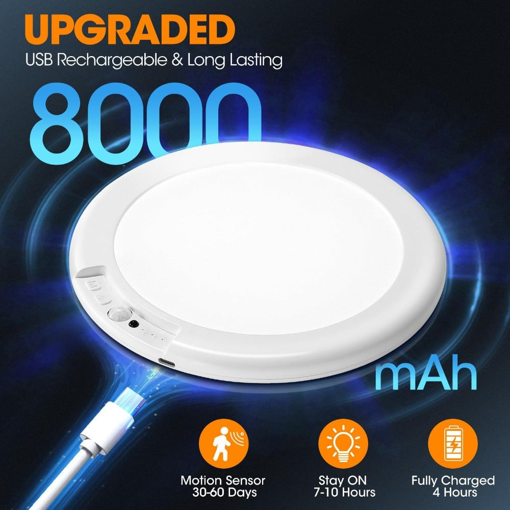 Rechargeable Ceiling Light with Remote Control and Motion Sensor