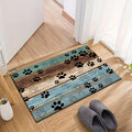 Cat Paw Print Door Mat Non-Slip Washable – Indoor Outdoor Welcome Mat Quick-Dry Anti-Slip Rug for Living Room, Bedroom, Bathroom, Kitchen, Entryway – Multiple Sizes
