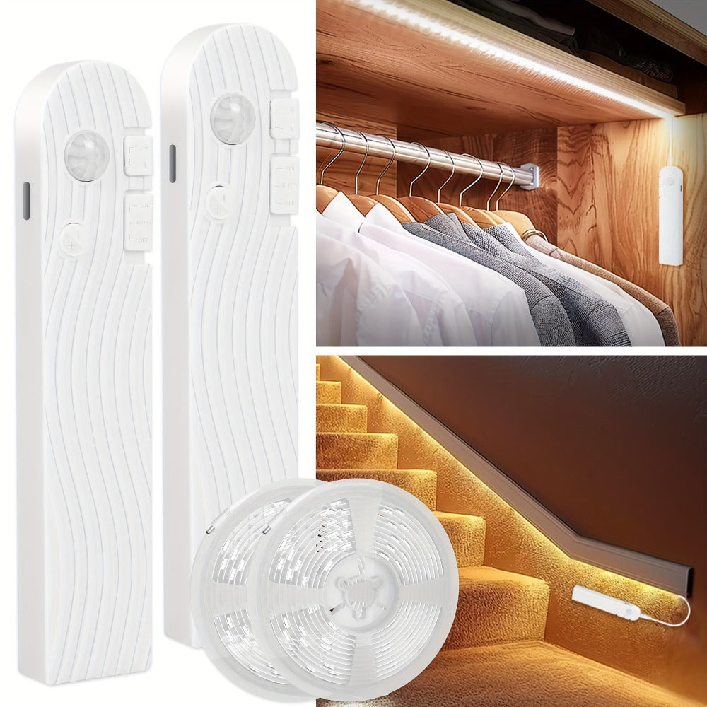 Battery Powered Led Strip Lights in a Rechargeable Design for Staircase
