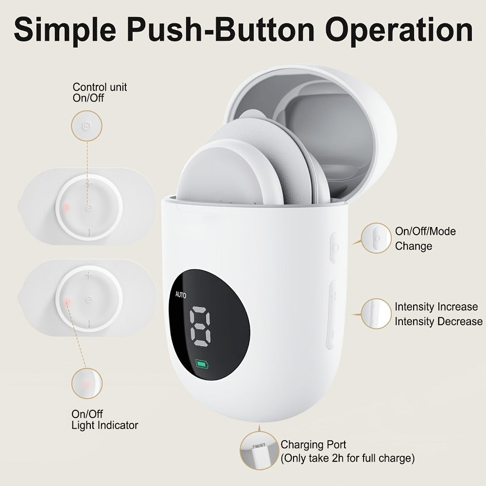 Ems Muscle Stimulator with 6 Modes 16 Intensity Levels for Back