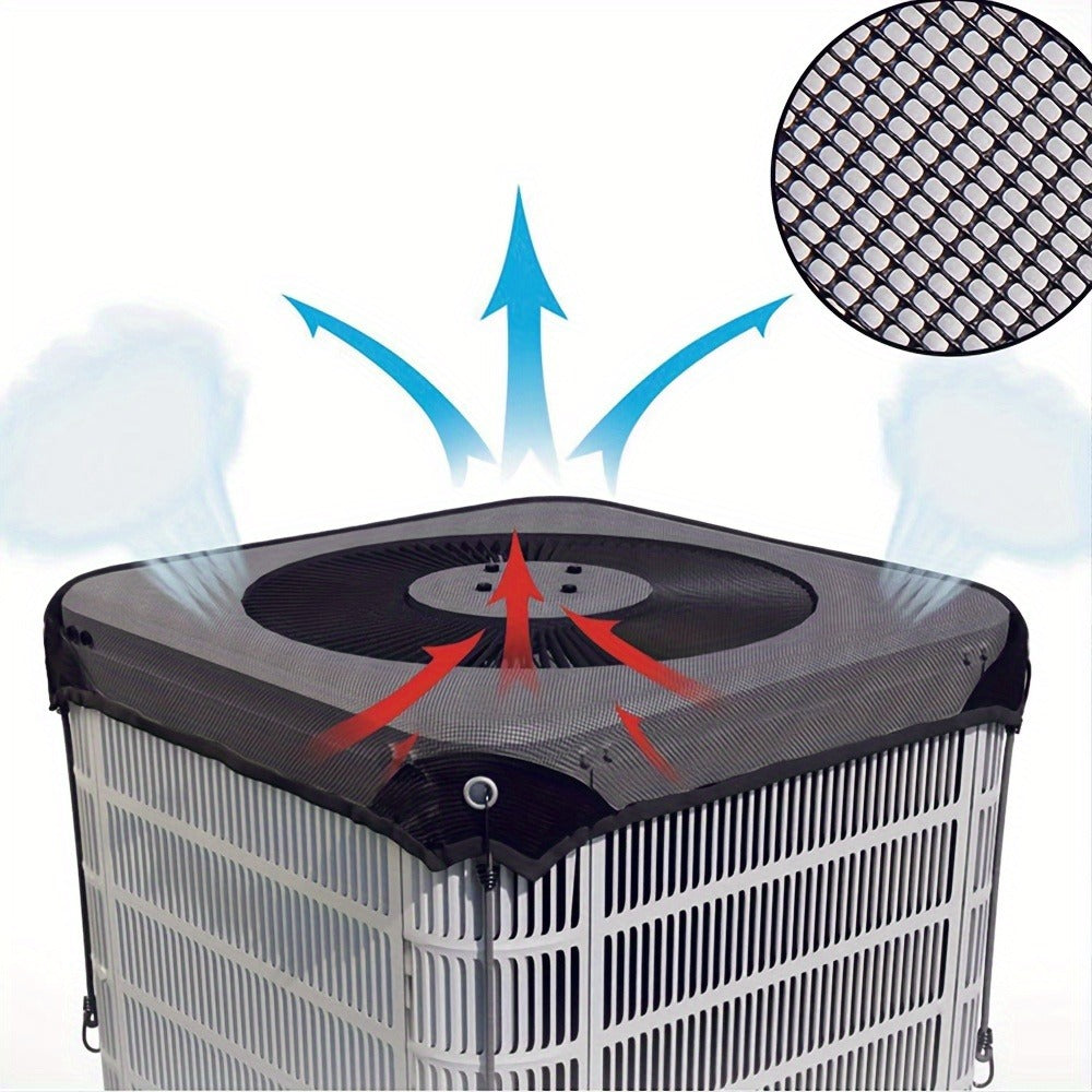 Air Conditioner Cover for Winter Christmas Season in an Outdoor Design