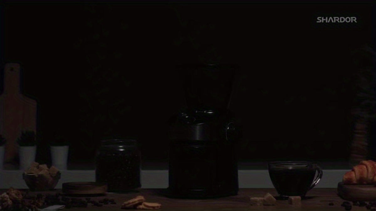Burr Coffee Grinder Electric Automatic | 25 Precise Grind Settings | 40-Second Digital Timer | Adjustable Burr Mill | Consistent Grind for Espresso Drip French Press | Black Coffee Grinder