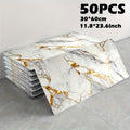 Peel and Stick Marble Tile Stickers – Self Adhesive Foam Wall Tiles for Bathroom Kitchen Office Bohemian Home Decor (50/100pcs, White/Gray/Black/Blue Gold)