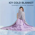 Cooling Blanket for Hot Sleepers – Lightweight Breathable Summer Comforter, Air-Cooled Moisture-Wicking Blanket for Adults, Queen & King Size