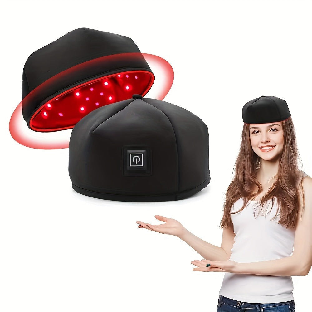 Red Light Therapy Cap for Home Use with 120 LEDs in Black or Gray